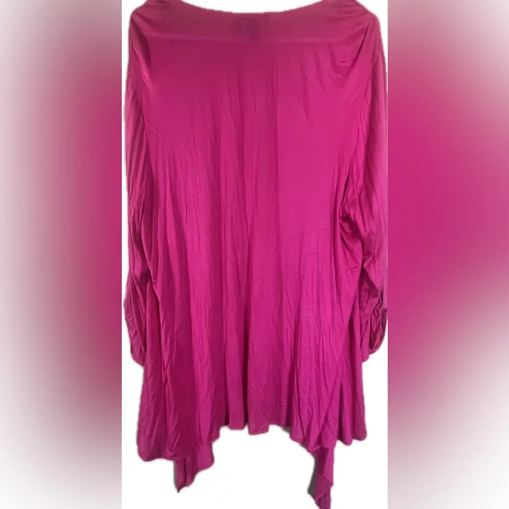 AGB Women's Pink Open Front Cardigan-lightweight. New with tags. Women's size 2X